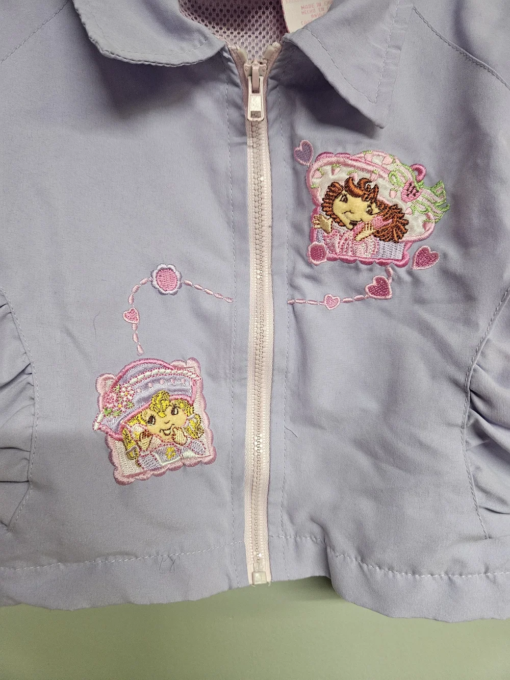 Strawberry Shortcake Girls 12 Month Purple  Zip-Front Jacket